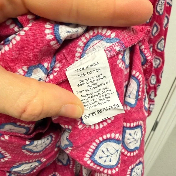 Caryn Lawn Pink Textile Braided Tie Waist Dress - Picture 10 of 16